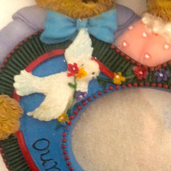 NWOT: Our First Christmas Photo Ornament 5”x4”  Polystone resin - Picture 7 of 14